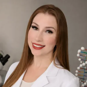Foto de Kelly Brondani, autora do eBook Biologia em Minutos